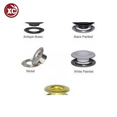 Brass Grommets Rau Npuag